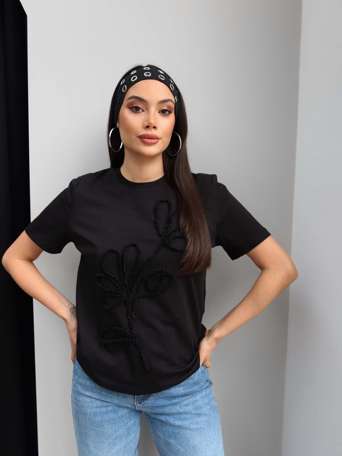Çiçek Desen Tshirt