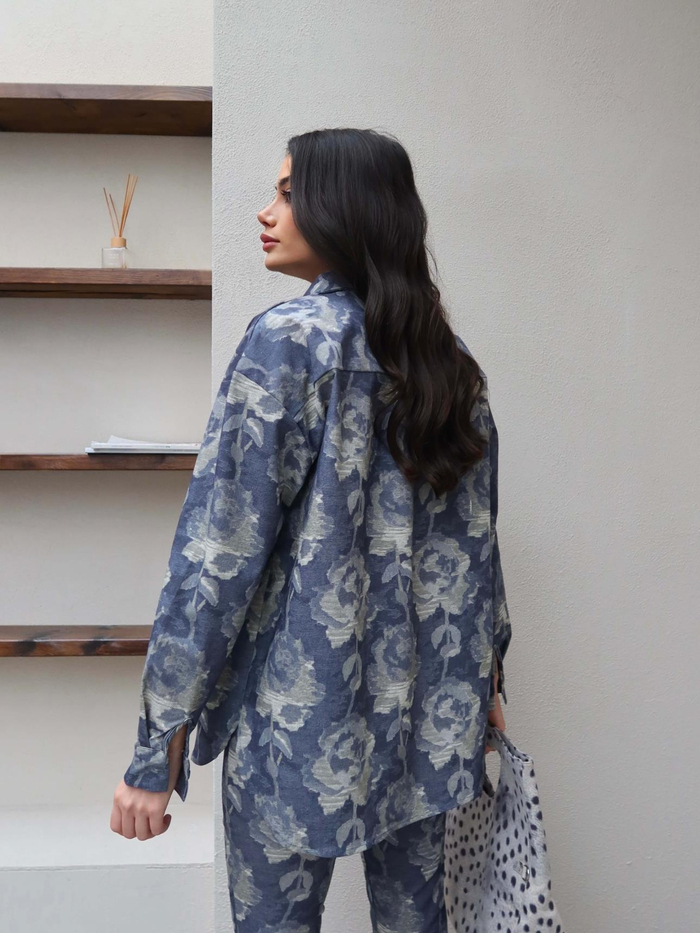 Çiçek Desenli Gömlek