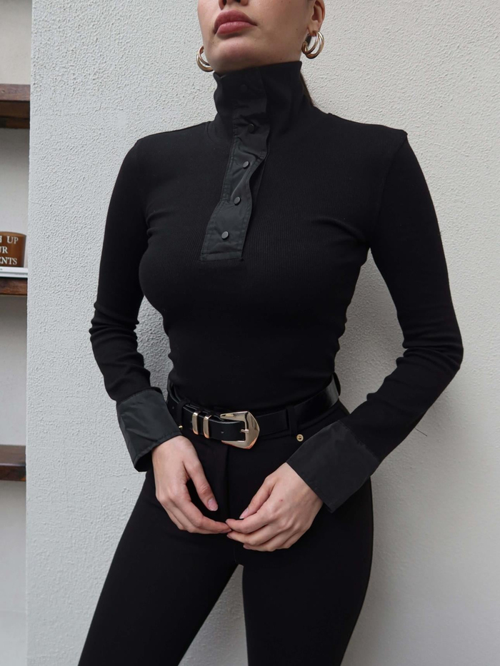 Çıtçıt Detay Fitilli Bluz