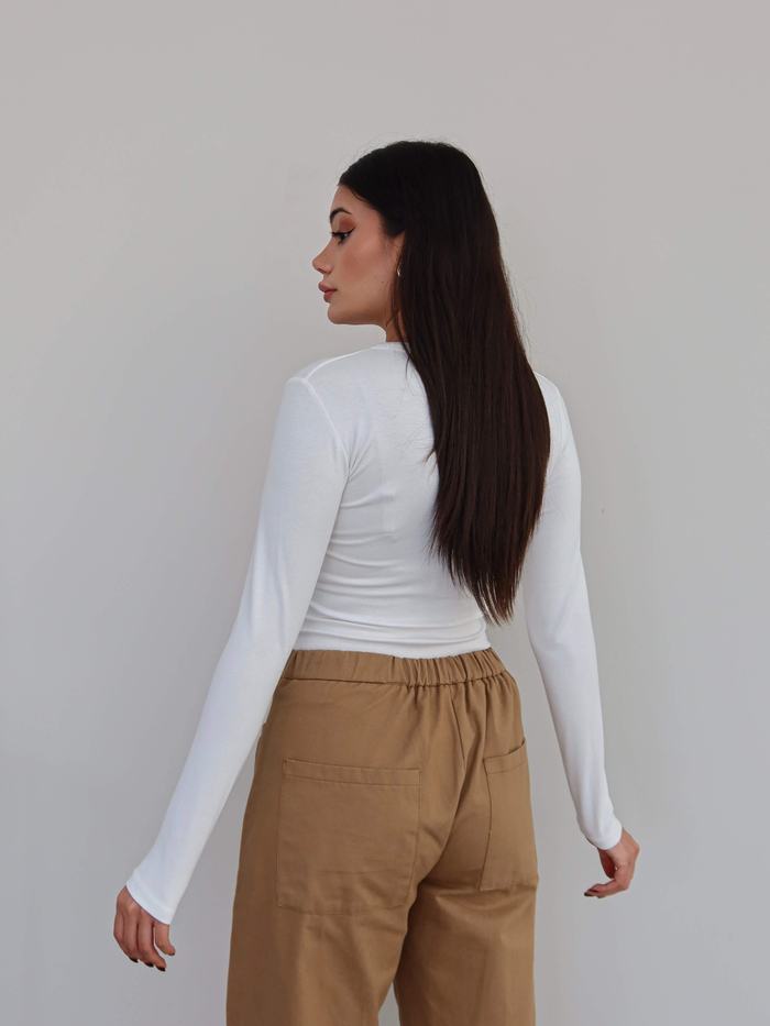 Çıtçıtlı Modal Bluz