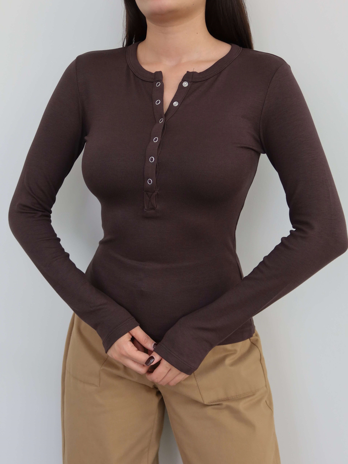 Çıtçıtlı Modal Bluz