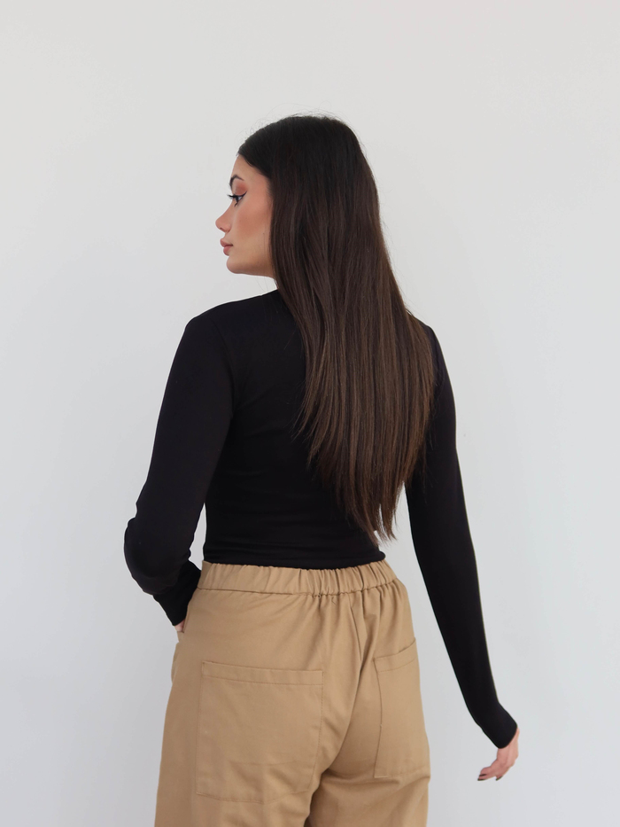 Çıtçıtlı Modal Bluz