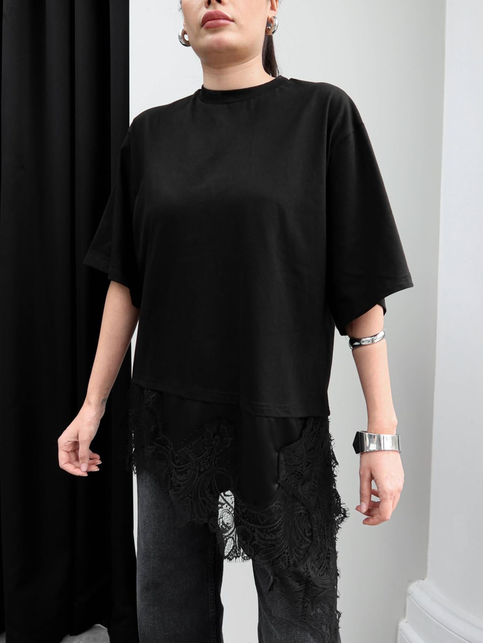 Dantel Detay Tshirt