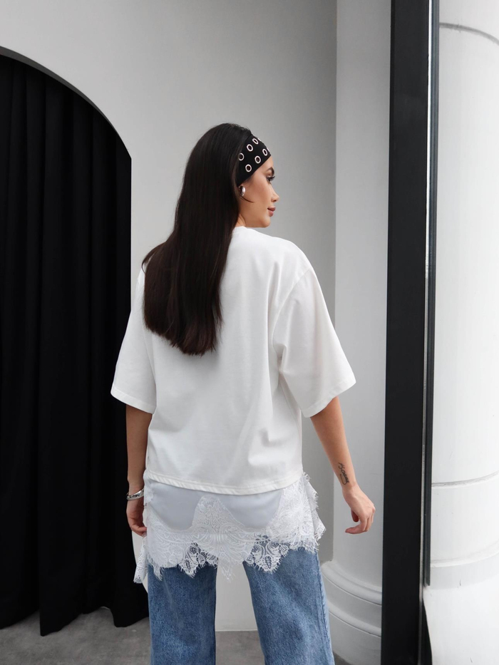 Dantel Detay Tshirt