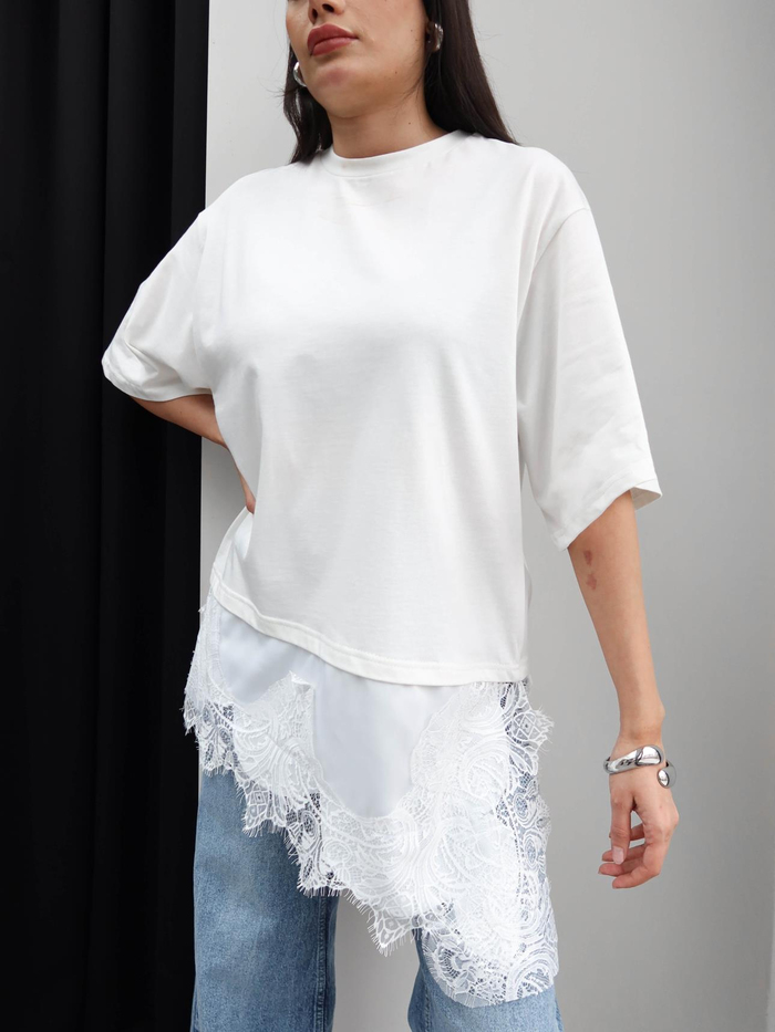 Dantel Detay Tshirt