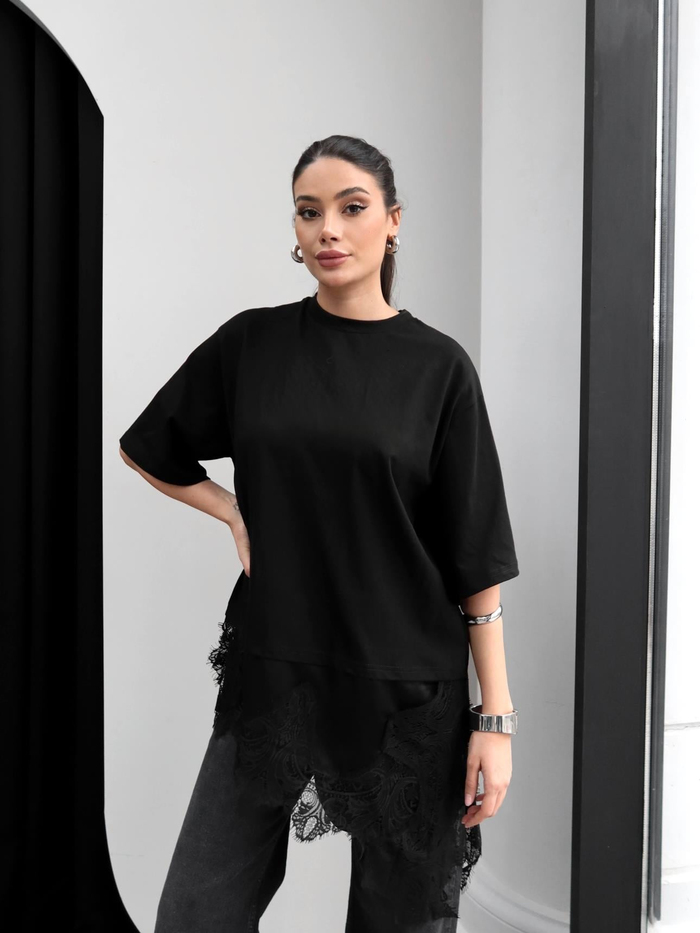 Dantel Detay Tshirt