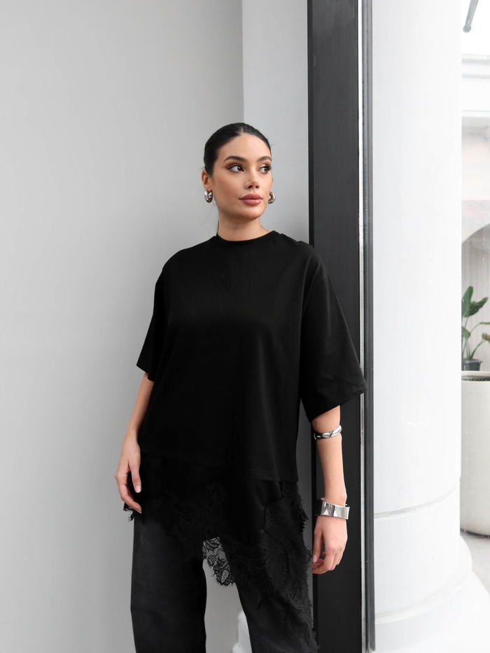 Dantel Detay Tshirt