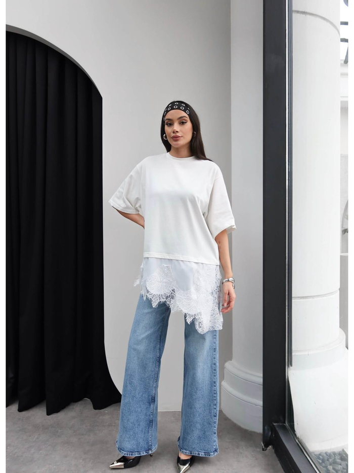 Dantel Detay Tshirt