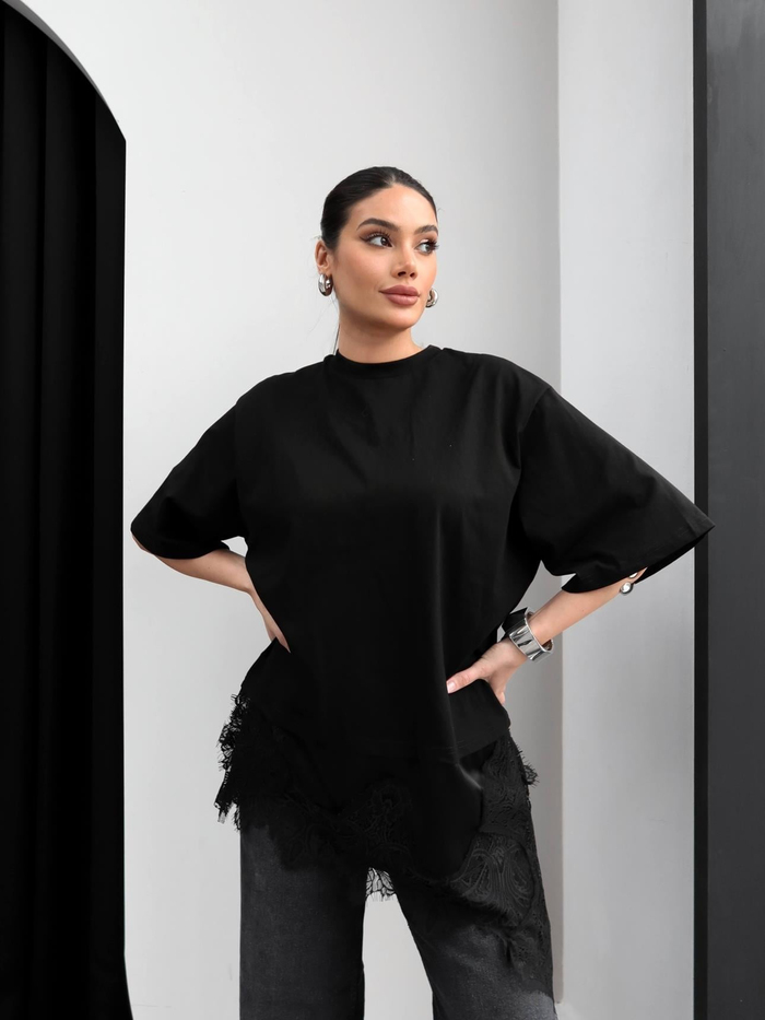 Dantel Detay Tshirt