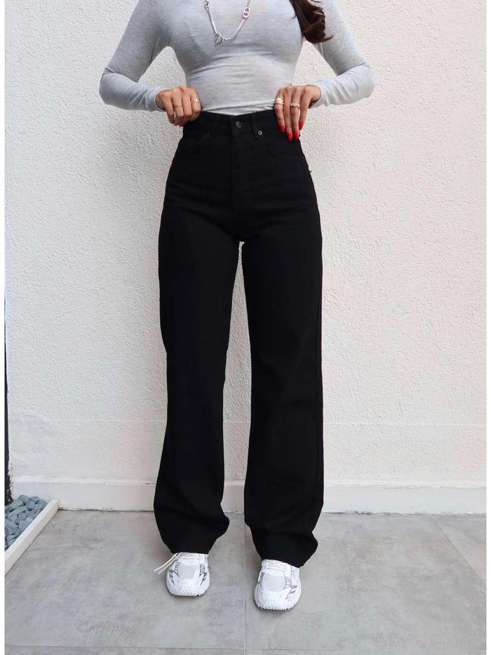 Dark Black Straight Orj Jean