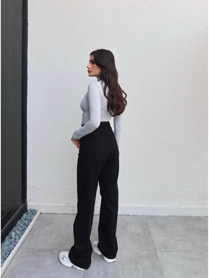 Dark Black Straight Orj Jean