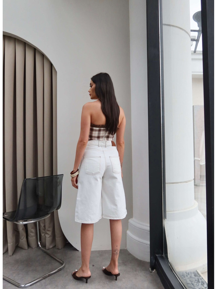 Denim Bermuda Şort