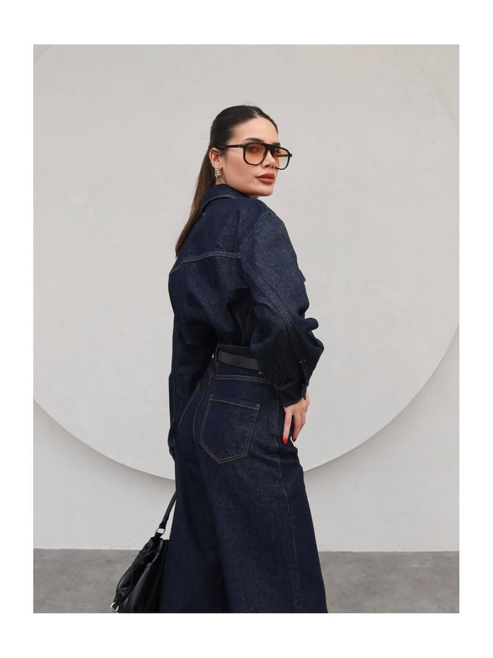Denim Ceket Gömlek Pantolon Takım