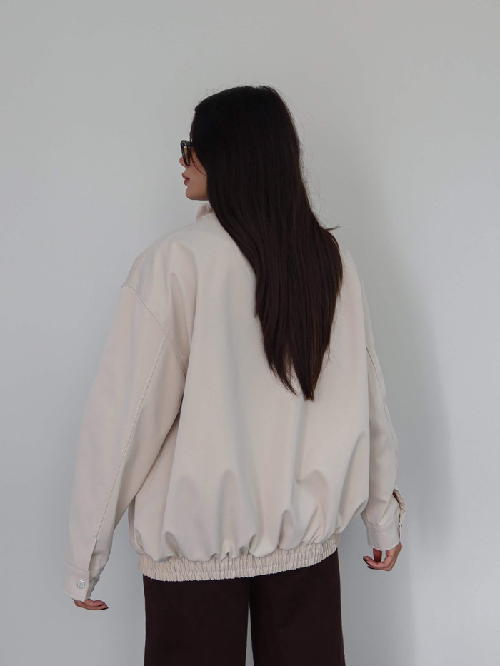 Dik Yaka Oversize Bomber Ceket E.H Collection