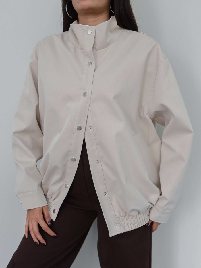 Dik Yaka Oversize Bomber Ceket E.H Collection