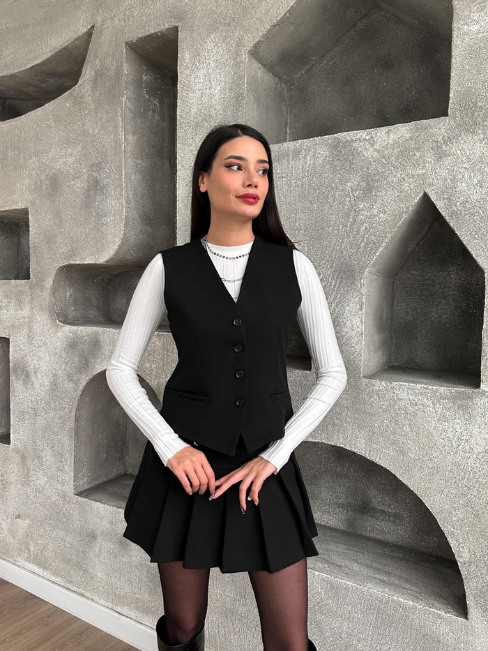 E.H Exclusive Siyah Yelek