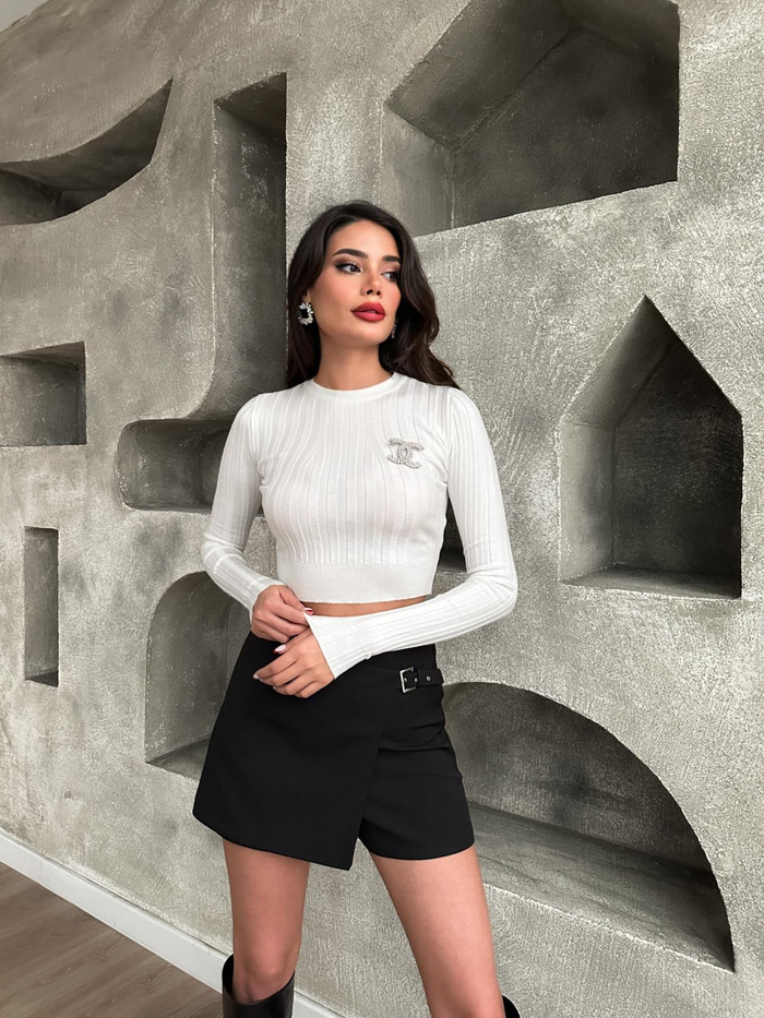 E.H Black Private Şort Etek