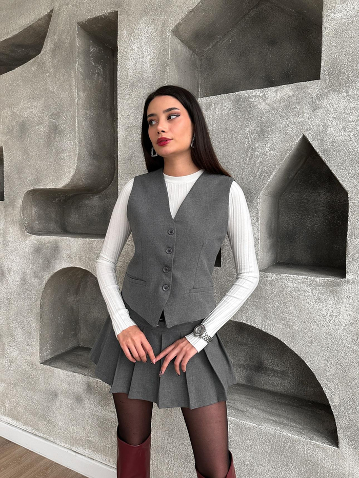 E.H Exclusive Gri Yelek