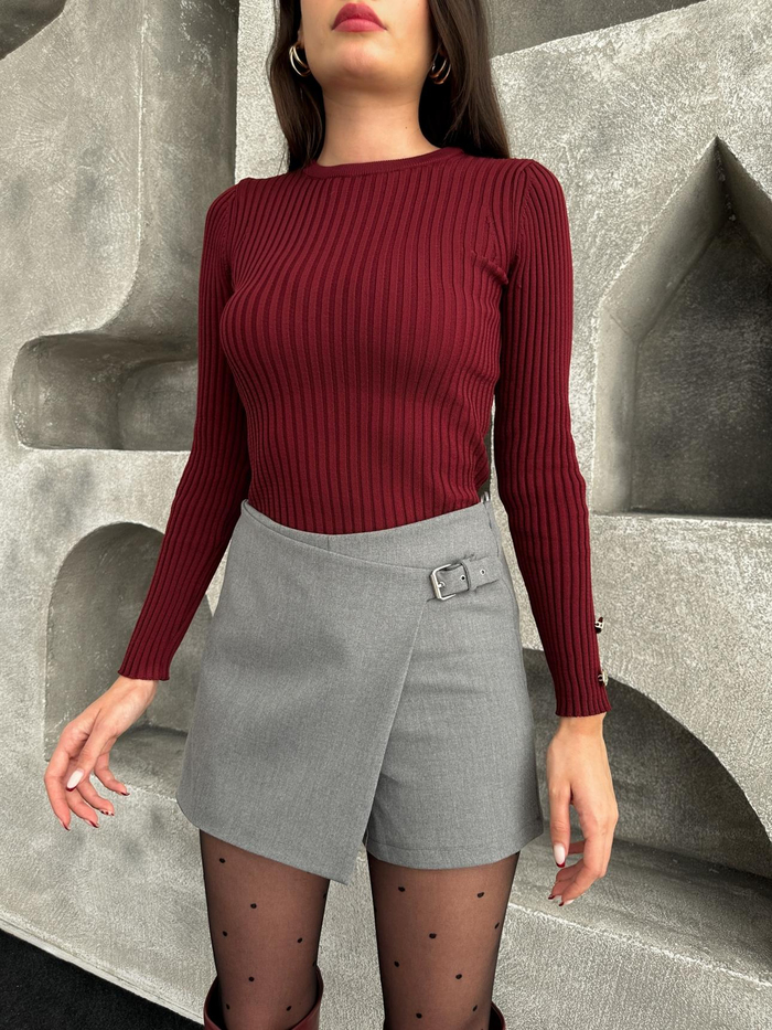 E.H Grey Private Şort Etek