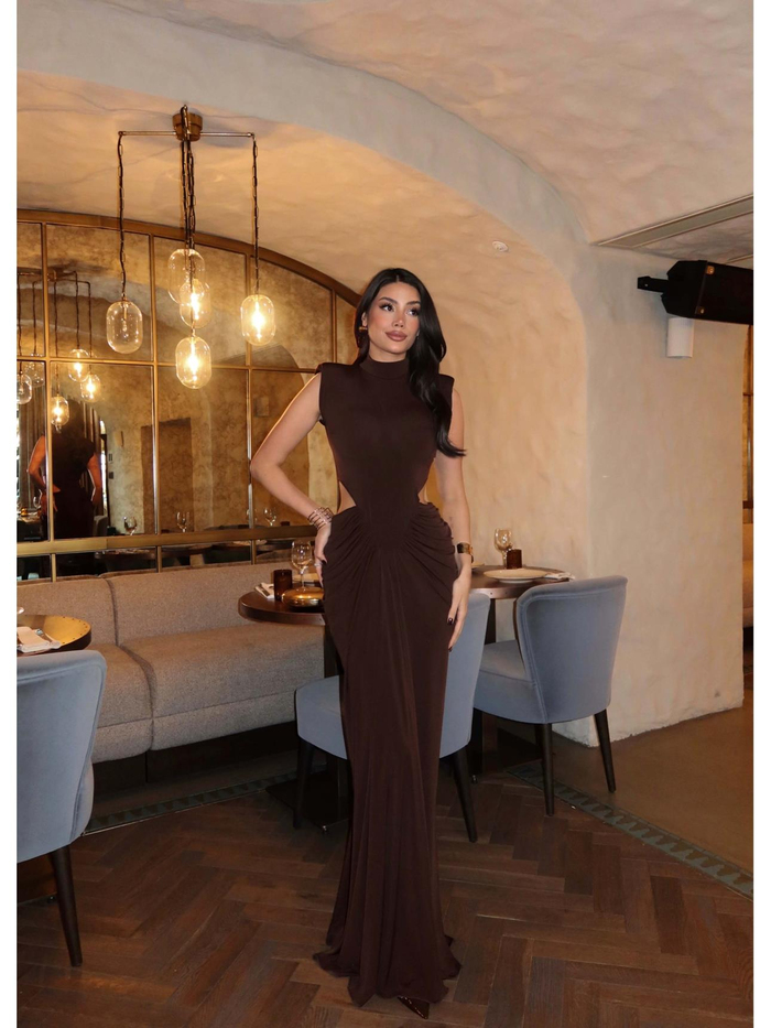 EH Collection Bel Formlu Vatkalı Elbise