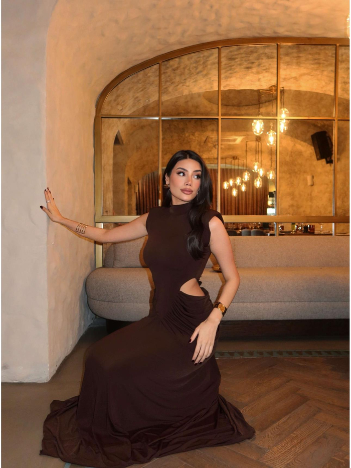 EH Collection Bel Formlu Vatkalı Elbise