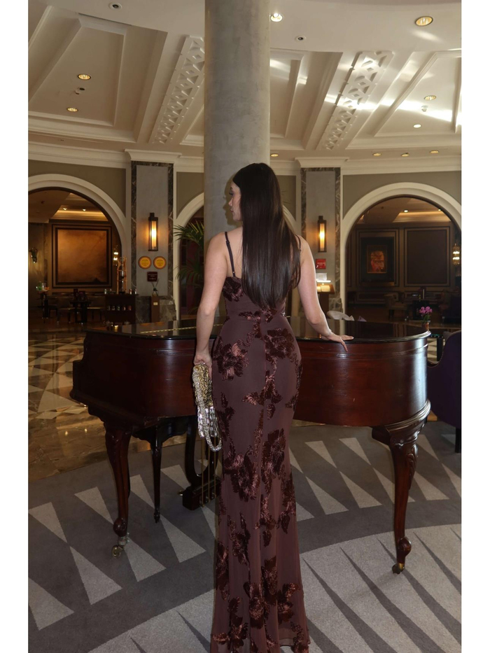 EH Collection Çiçek İşlemeli Tül Davet Elbise