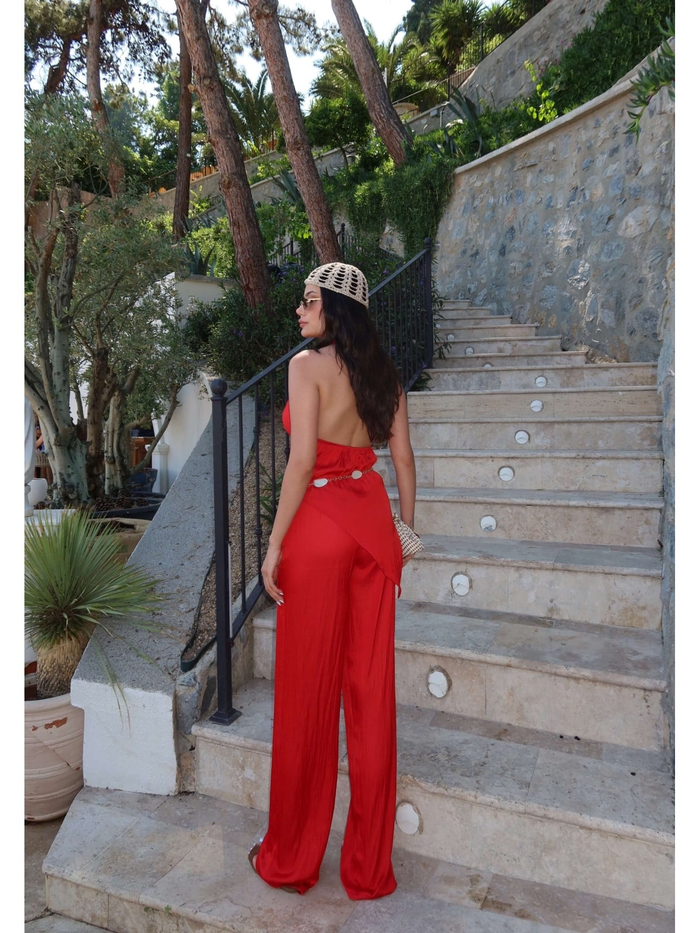 EH Collection Degaje Yaka Asimetrik Takım