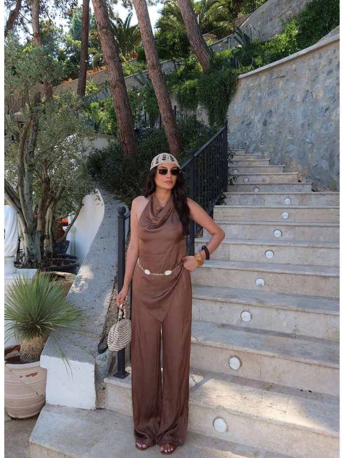 EH Collection Degaje Yaka Asimetrik Takım