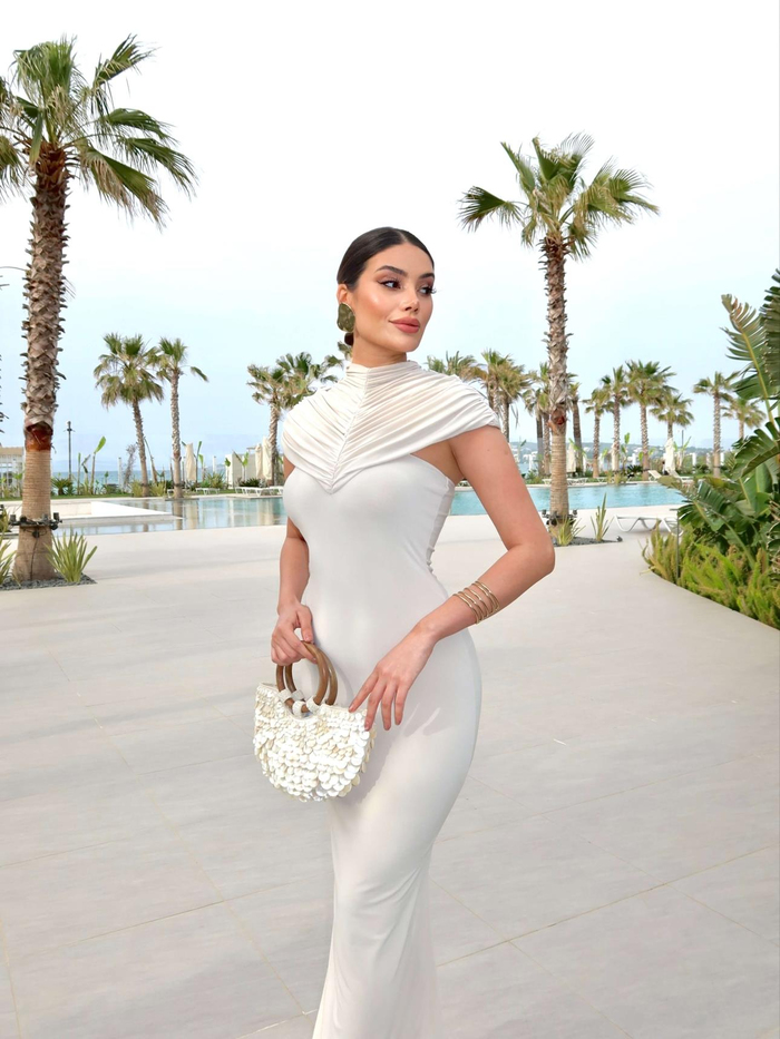 EH Collection Drape Yaka Maxi Elbise