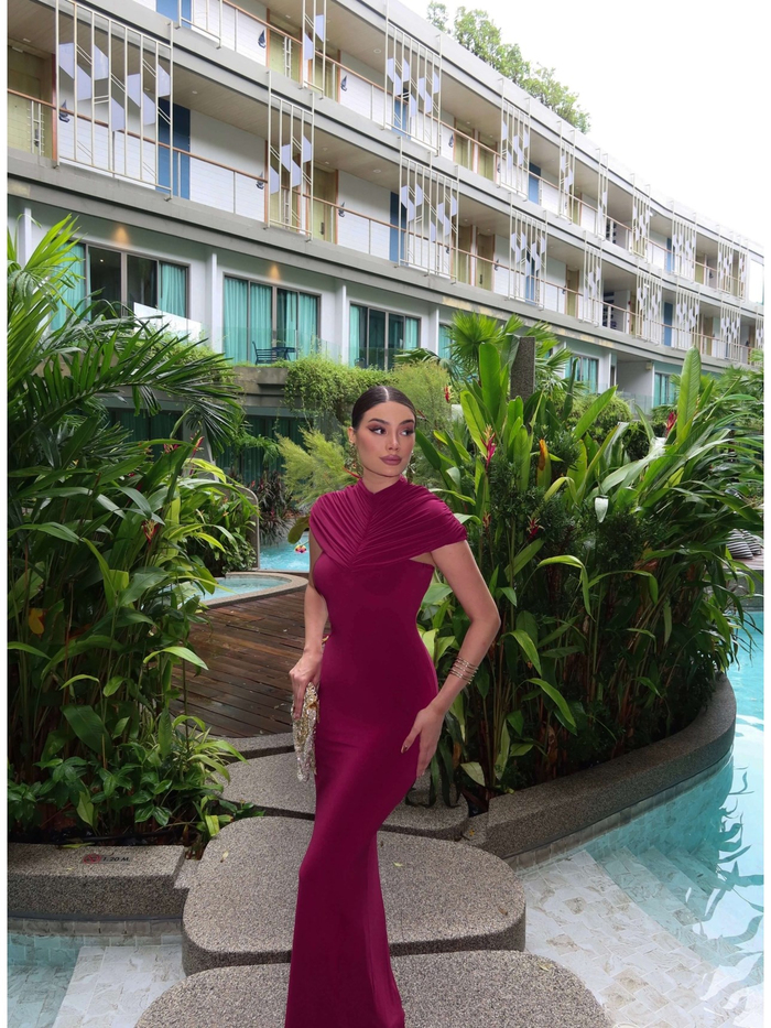EH Collection Drape Yaka Maxi Elbise
