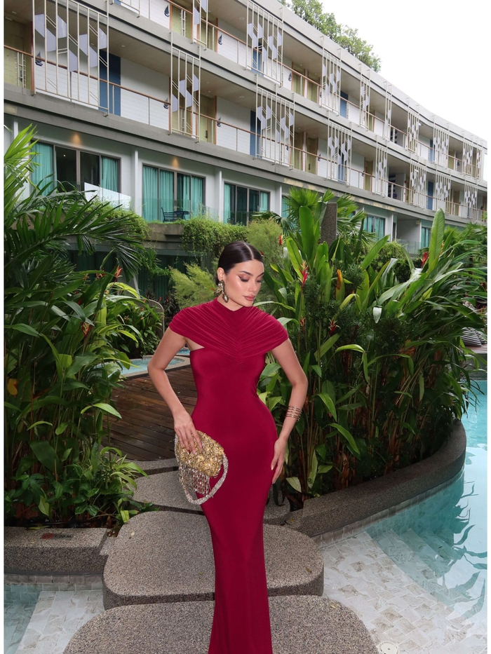 EH Collection Drape Yaka Maxi Elbise