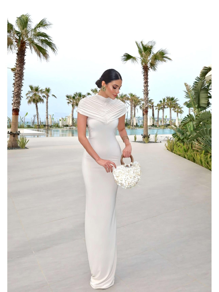 EH Collection Drape Yaka Maxi Elbise