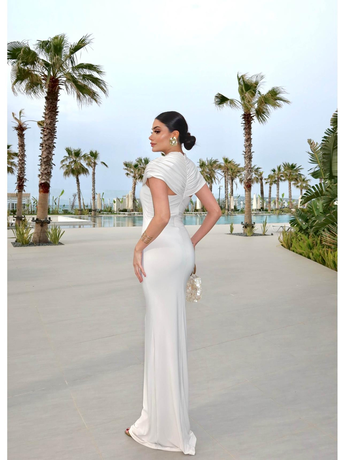 EH Collection Drape Yaka Maxi Elbise