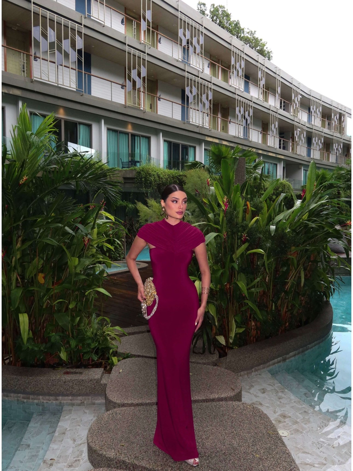 EH Collection Drape Yaka Maxi Elbise
