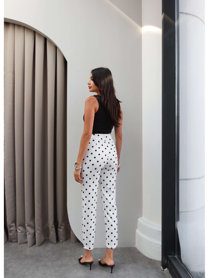 EH Collection Puantiye Desen Havuç Pantolon