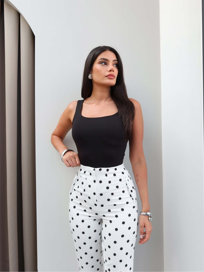 EH Collection Puantiye Desen Havuç Pantolon