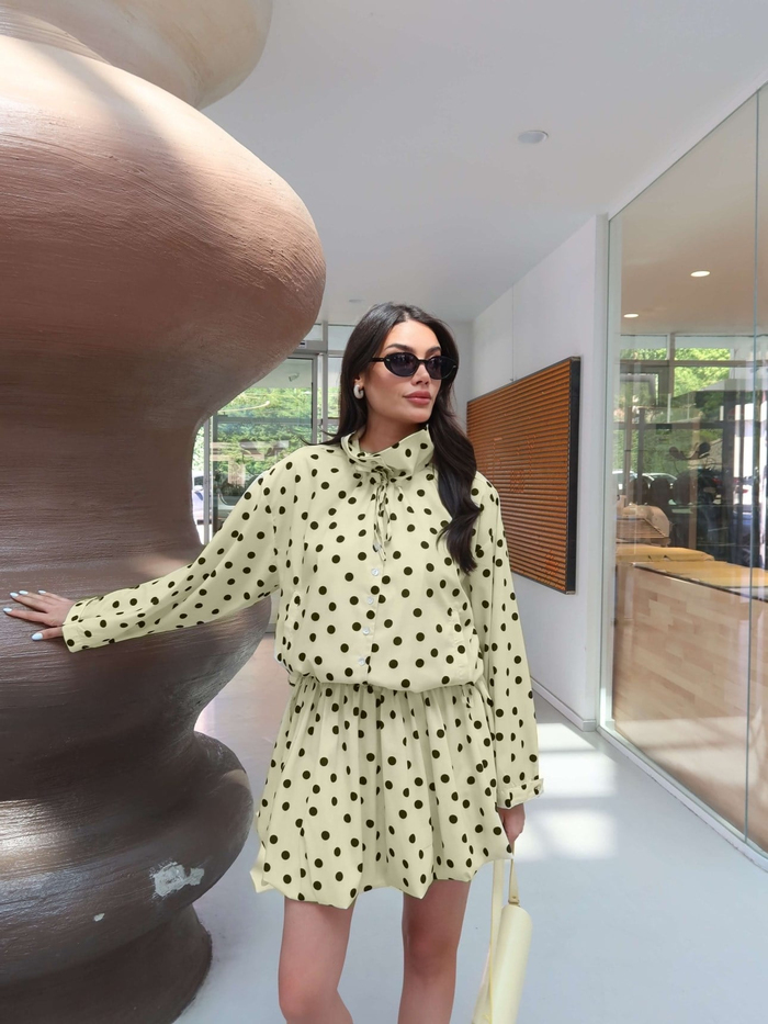 EH Collection Puantiyeli Balon Etek Takım