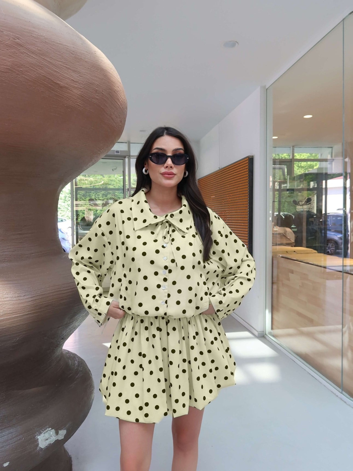 EH Collection Puantiyeli Balon Etek Takım