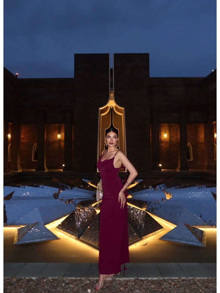 EH Collection Sarmaşık Gül Elbise