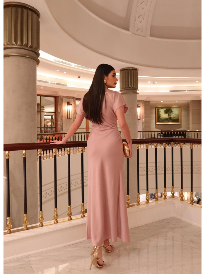 EH Collection Saten Midi Elbise
