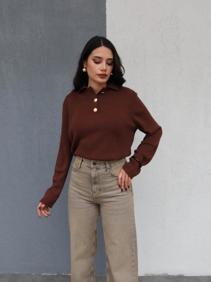 Eskitme Yüksek Bel Wide Leg Jean