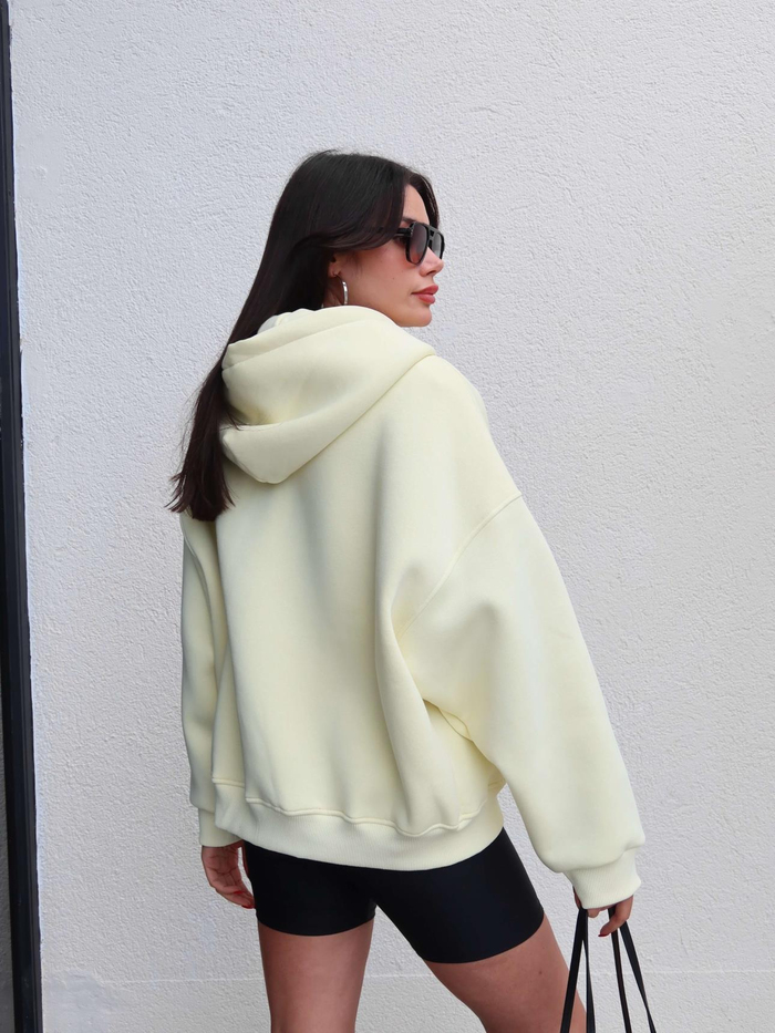 Fermuarlı Şardonlu Sweatshirt