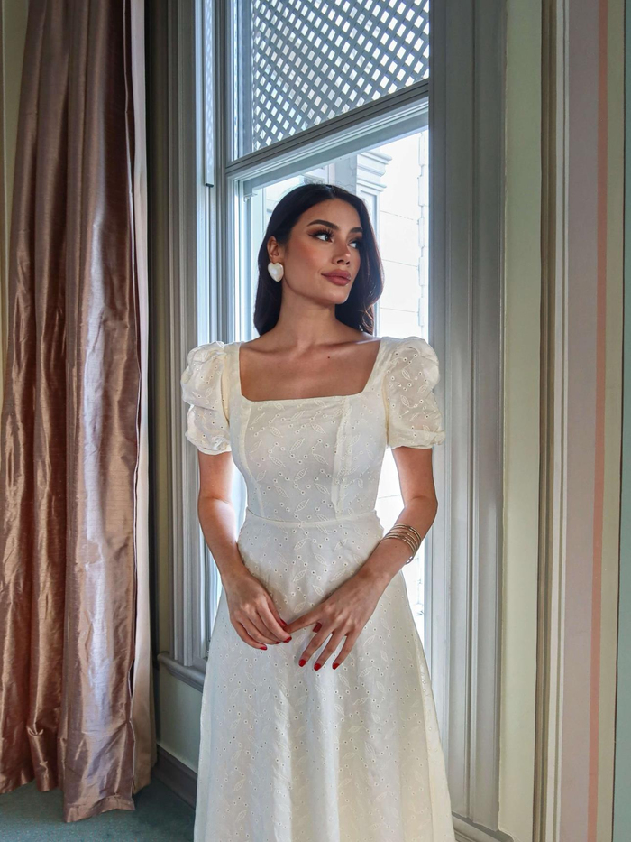 Fistolu Balon Kol Elbise