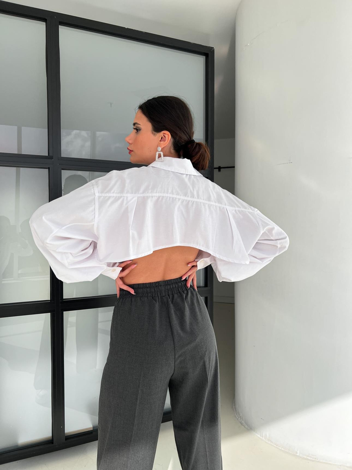 Füme Front Seam Baggy Pantolon