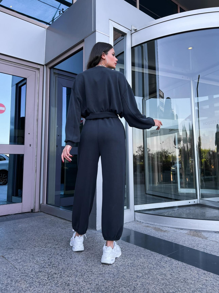 Füme Sweat Pantolon Takım