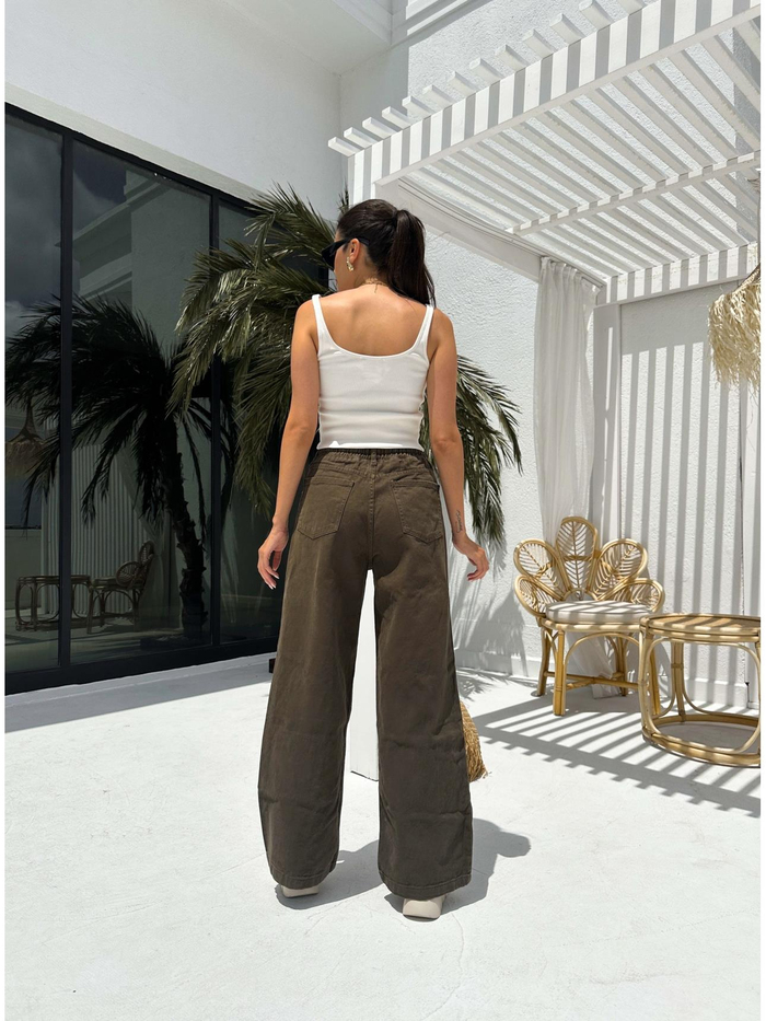 Gabardin Bol Kesim Pantolon