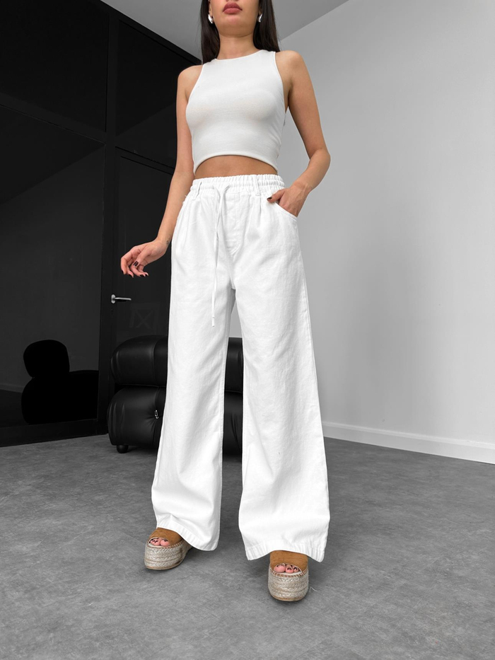 Gabardin Bol Kesim Pantolon
