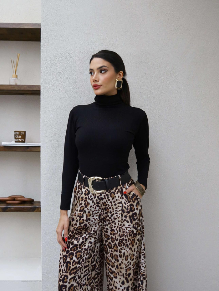 Gold Kemerli Leo Pantolon