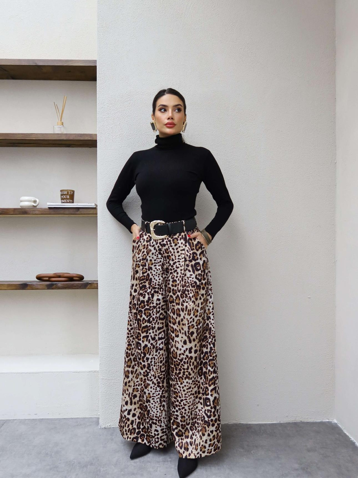 Gold Kemerli Leo Pantolon