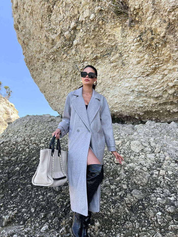 Gri  Delux Oversize Kaban